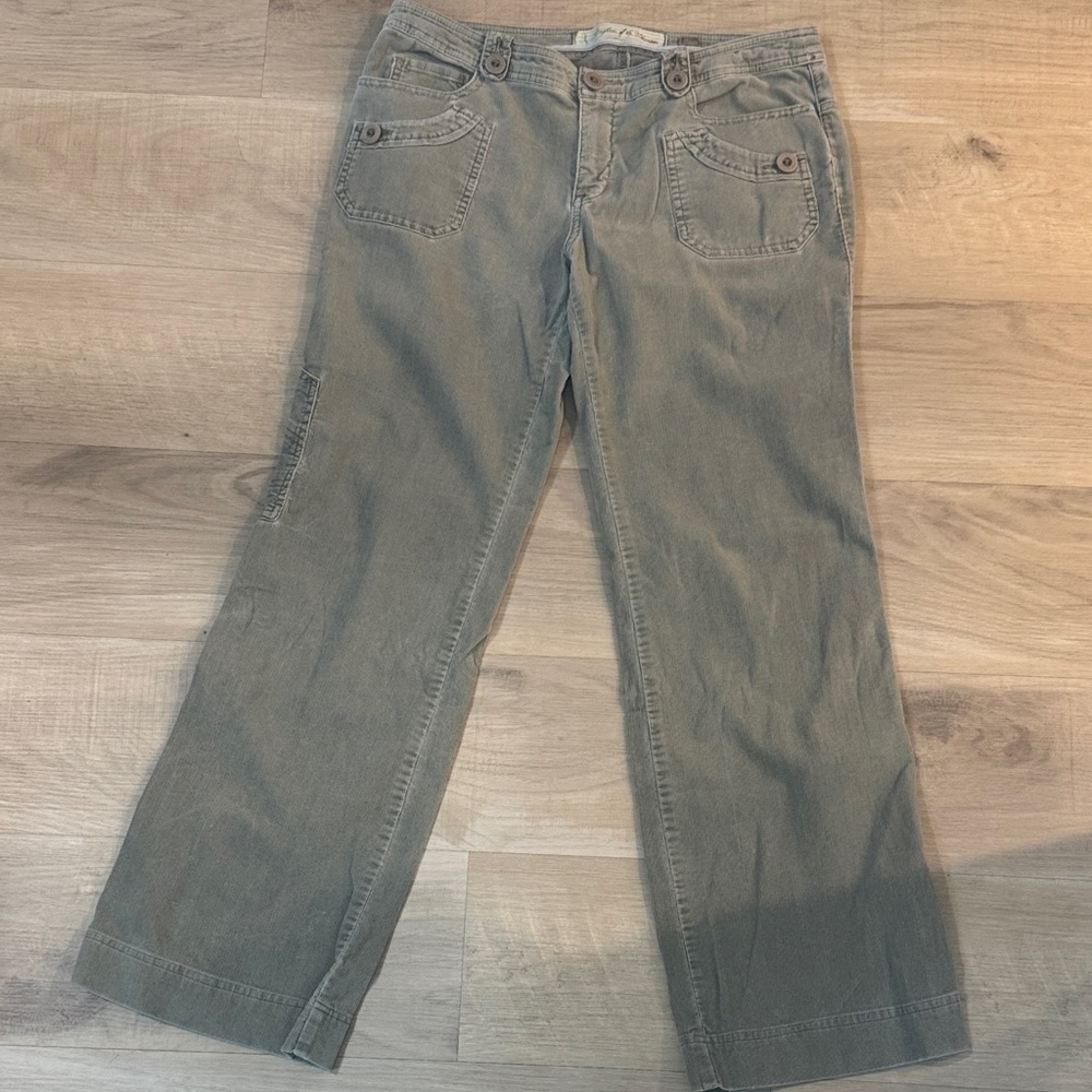 Anthropologie’s Daughters of the Liberation sage corduroy pants